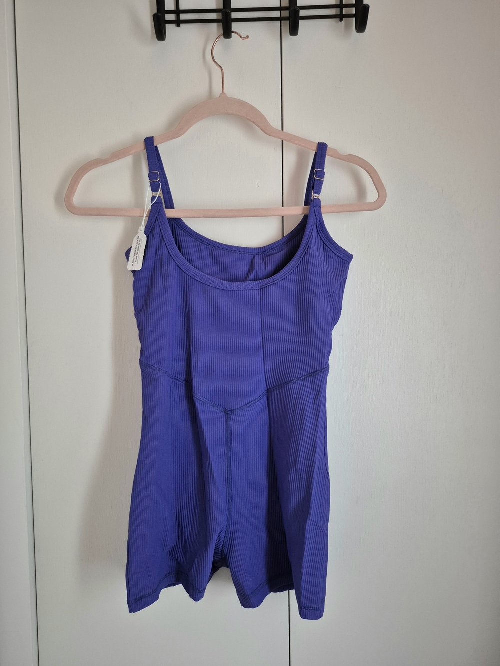 Blue Ribbed Tank Top Cami - Picture 2 of 3